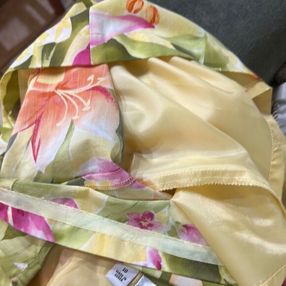 Talbots Tropical Floral A-line Skirt Size 10 - Picture 12 of 12